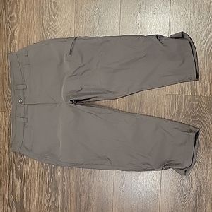 ❤️ EDDIE BAUER CROP RAINIER CAPRI ADJUSTABLE RUCHED HEM 50+ PANTS, 16 (#22)